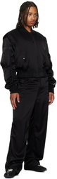Peter Do Black Matt Cargo Pants