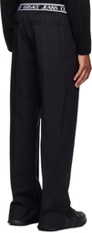 Versace Jeans Couture Black Logo Trousers