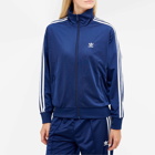 Adidas Women's Firebird Track Top in Dark Blue