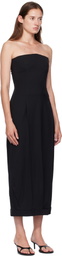VETEMENTS Black Upside-Down Tailored Pantadress Maxi Dress