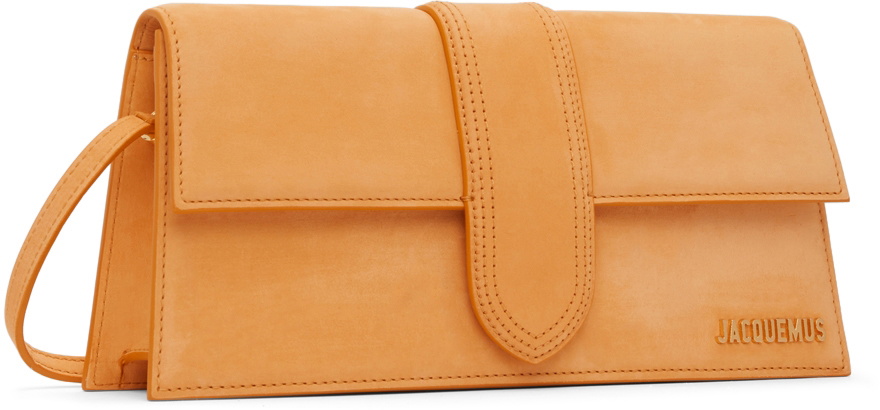 Jacquemus // Orange Suede Le Baneto Crossbody Bag – VSP Consignment