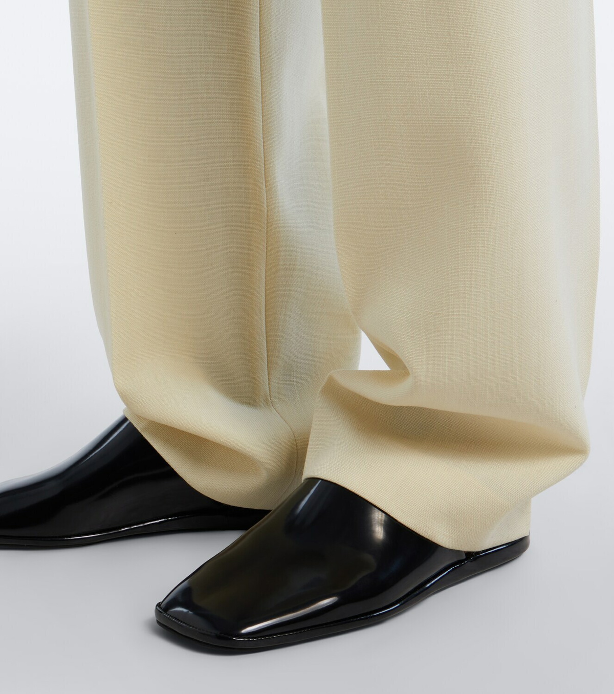 Calvin Klein Collection Cora wool and cotton canvas straight pants