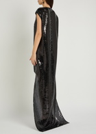 Courrèges Sequin-embellished Tulle Mini Dress Black