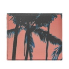 Saint Laurent Palm Tree Print Canvas East West Wallet