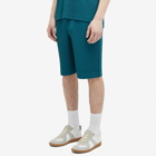 Homme Plissé Issey Miyake Men's Pleated Shorts in Teal Green