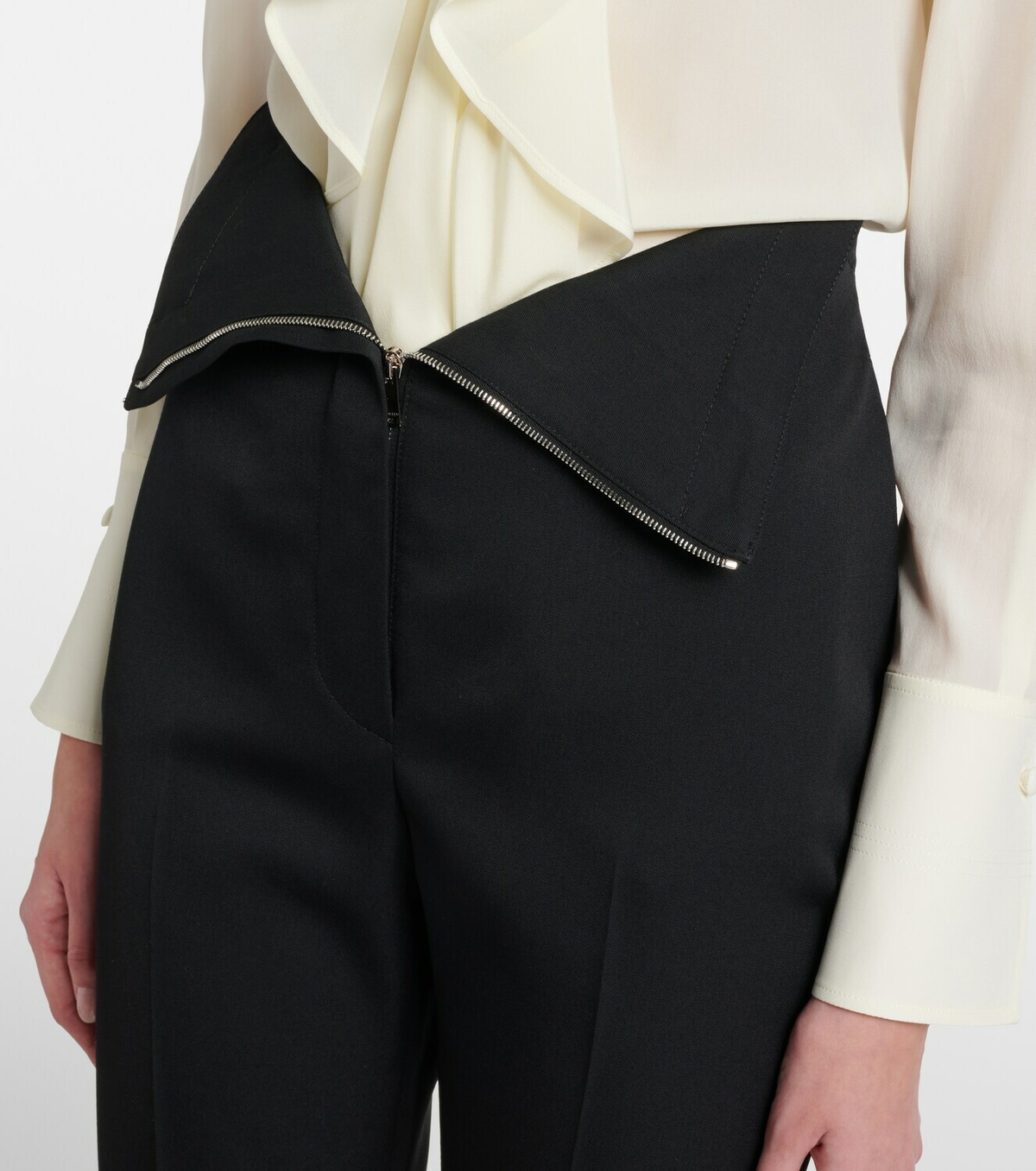 McQueen Wool bootcut pants