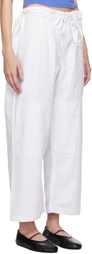 Gil Rodriguez White 'The Lou' Lounge Pants