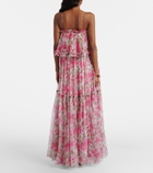 Chloé Floral silk georgette maxi dress