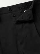 Nanushka - Mats Slim-Fit Pleated Modal-Blend Trousers - Black