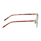 Linda Farrow Luxe Transparent and Tortoiseshell 25 C10 Sunglasses