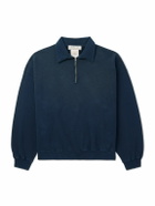 Remi Relief - Cotton-Jersey Half-Zip Sweatshirt - Black