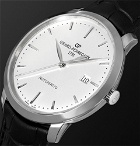 Girard-Perregaux - 1966 Automatic 40mm Stainless Steel and Alligator Watch - Silver
