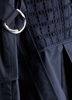 3.1 Phillip Lim Eyelet-embroidered Cotton-poplin Midi Dress Navy