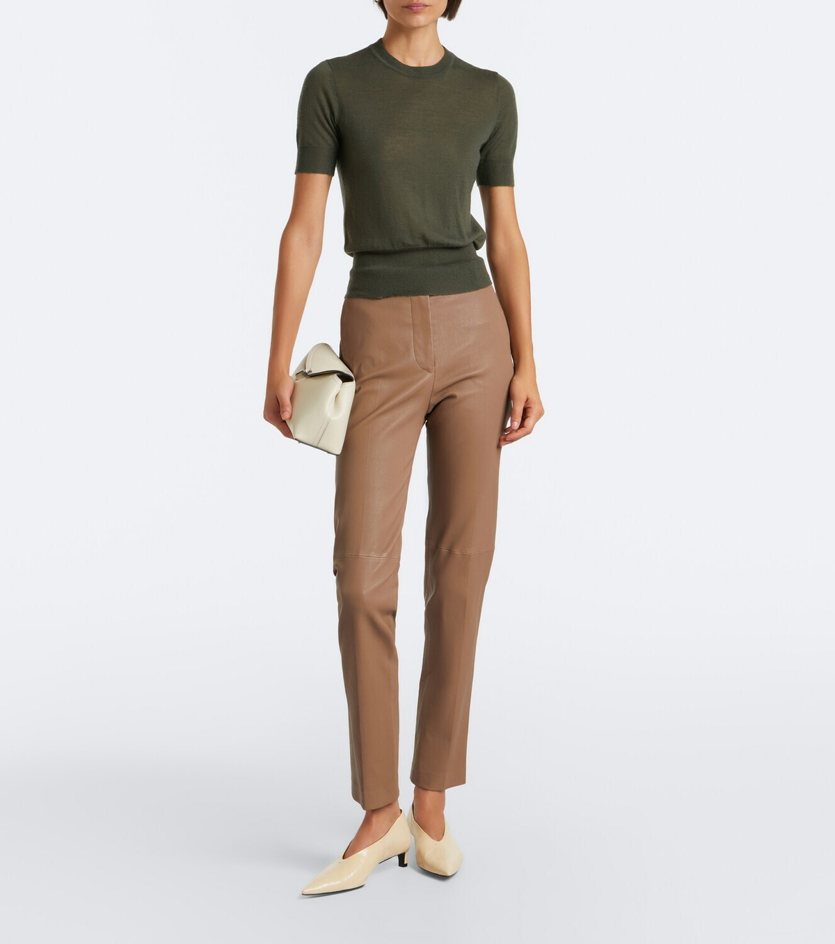 Joseph Coleman leather slim pants