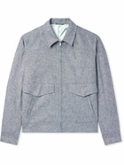 Richard James - Striped Linen and Cotton-Blend Blouson Jacket - Gray