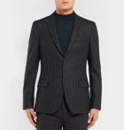 Officine Generale - Grey Slim-Fit Pinstriped Wool-Flannel Blazer - Men - Charcoal