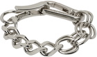 Heron Preston Silver Multichain Bracelet