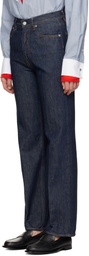 AURALEE Indigo Hard Twist Denim 5P Jeans