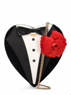 MOSCHINO - Suit Heart Shaped Clutch