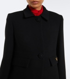Valentino VGold virgin wool crêpe coat