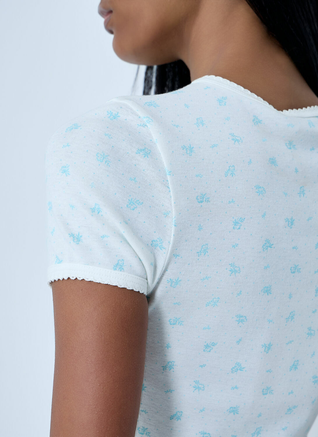 Miu Miu Logo Print T-Shirt