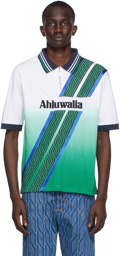 Ahluwalia White & Green Football Polo