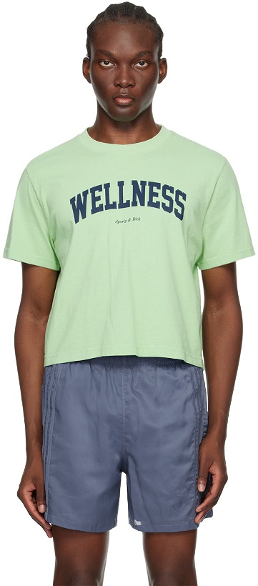 Photo: Sporty & Rich Green 'Wellness' Ivy T-Shirt