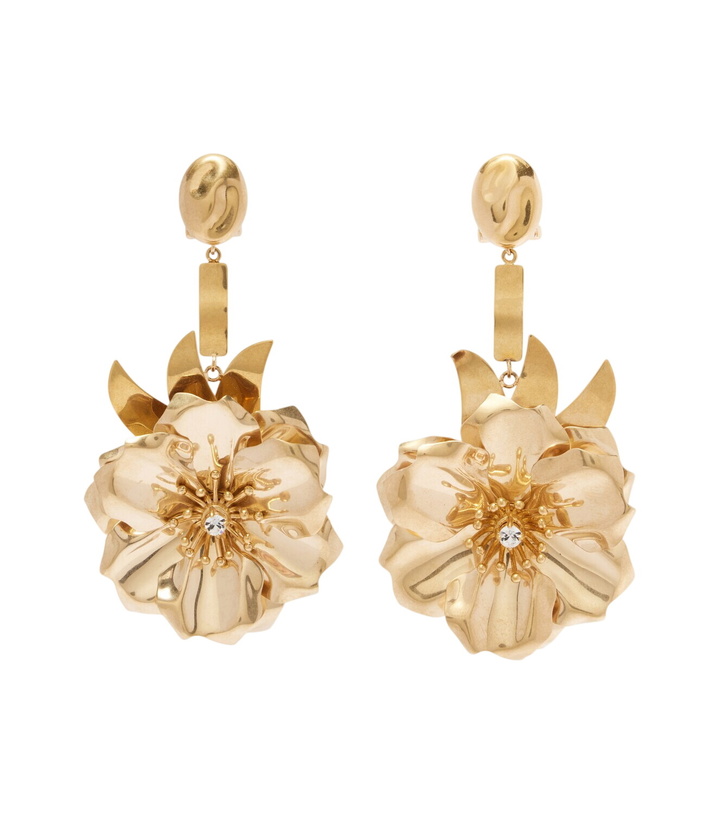 Photo: Miu Miu Floral crystal-embellished drop earrings