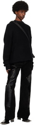 HELIOT EMIL Black Inviola Cashmere Crewneck