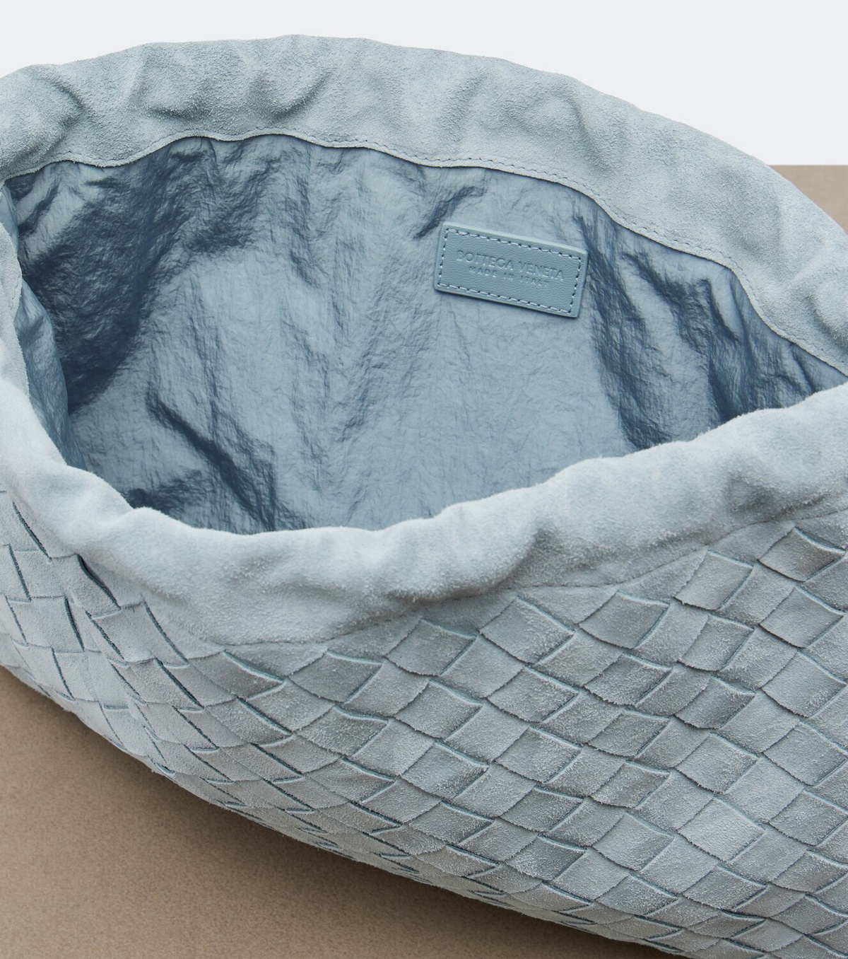 Bottega Veneta Dustbag Intrecciato Small suede pouch