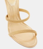 Rene Caovilla Juniper 105 metallic leather sandals
