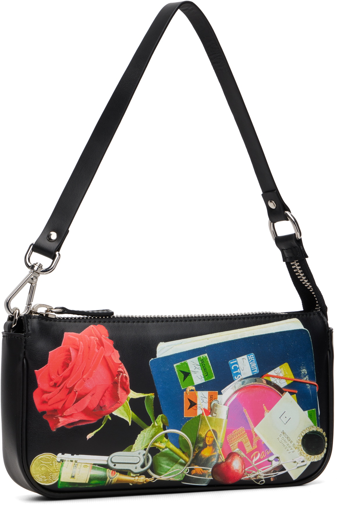 VAQUERA Black Trompe L'Oeil Pochette Bag