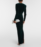 Alexandre Vauthier Ruched velvet gown
