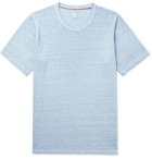 120% - Slub Linen T-Shirt - Blue