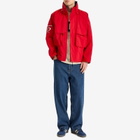 Pop Trading Company Men's Nautical Jacket in Haute Red/Navy