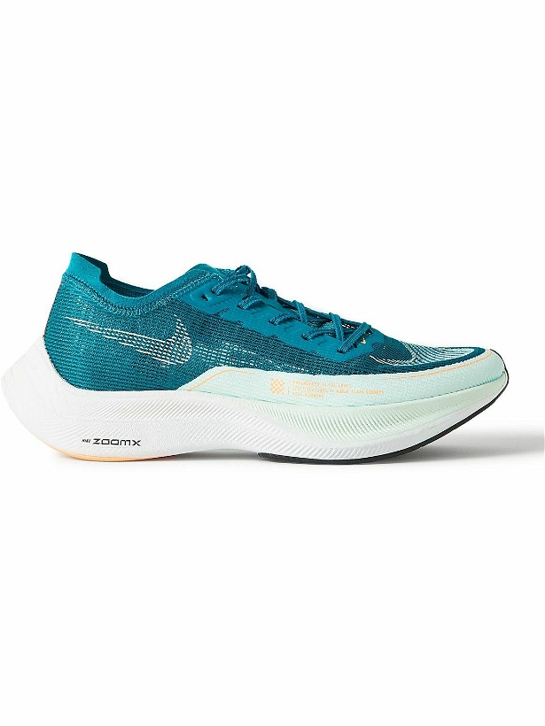 Photo: Nike Running - ZoomX Vaporfly Next% 2 Mesh Running Sneakers - Blue