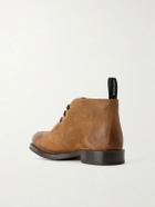 Grenson - Rory Burnished-Suede Lace-Up Boots - Brown
