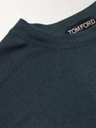 TOM FORD - Lyocell and Cotton-Blend Jersey T-Shirt - Blue