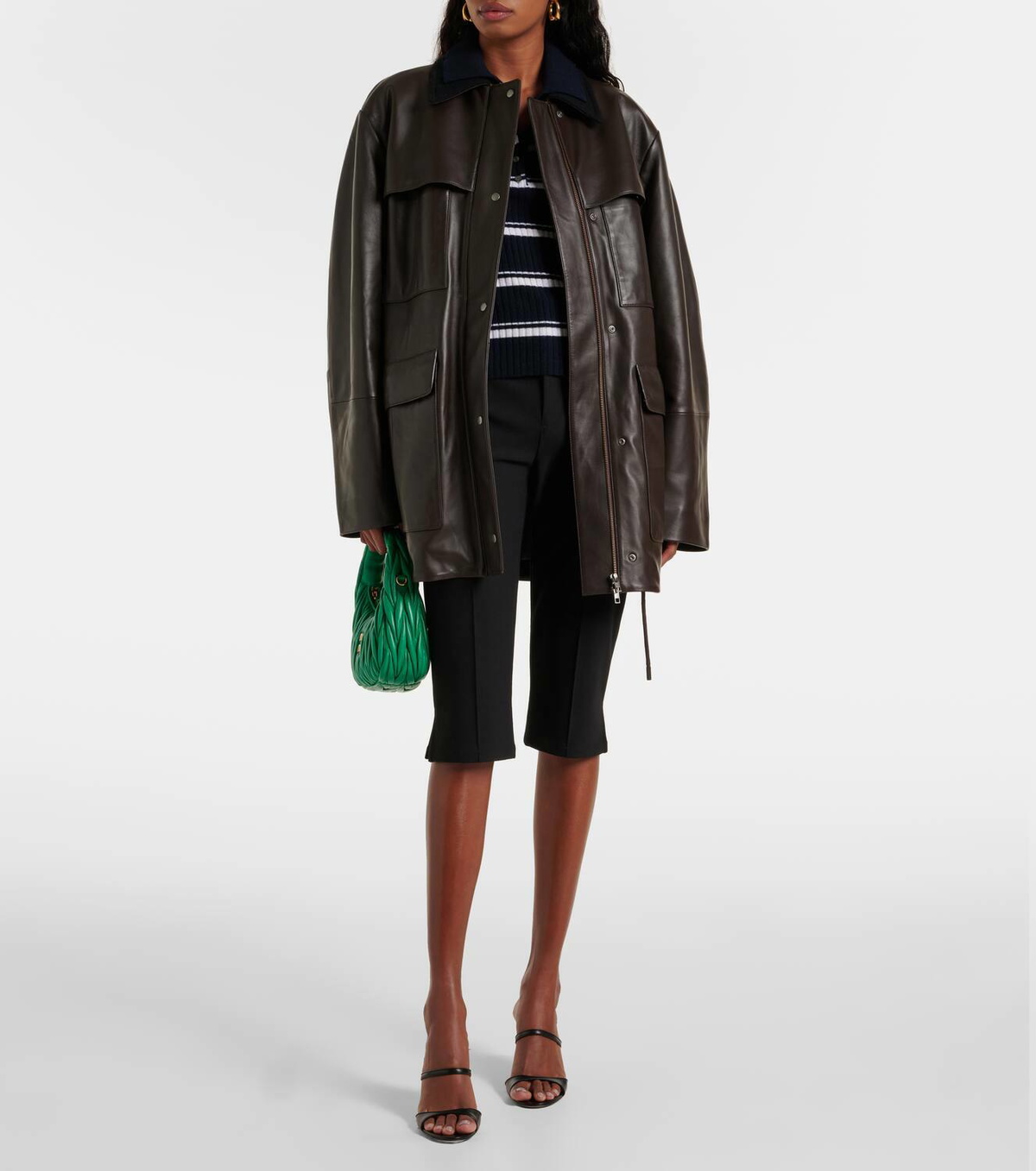 Vince Mid-rise slim capri pants