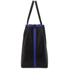 Burberry Reversible Black and Blue Contrast Tote
