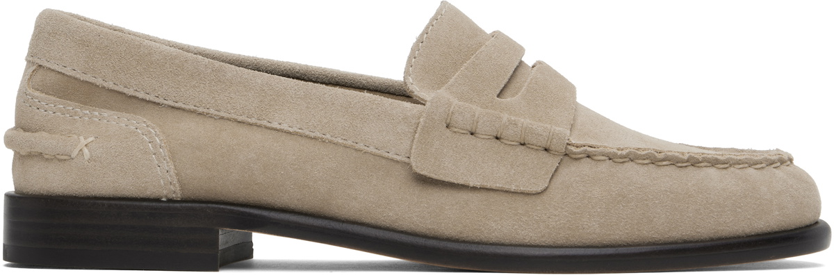 rag & bone Tan Carter Suede Loafers Rag and Bone