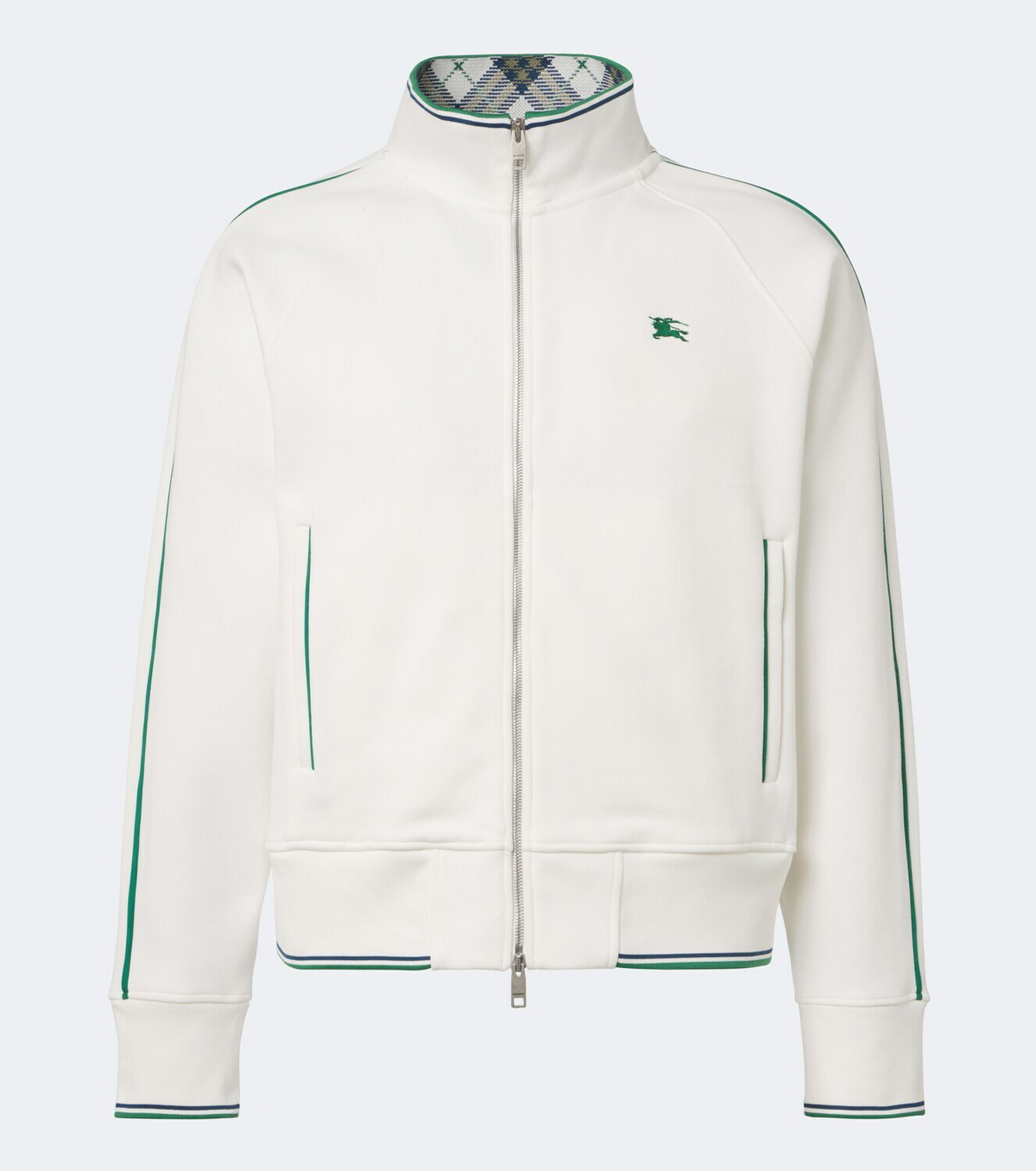 Burberry EKD jersey zip-up sweatshirt