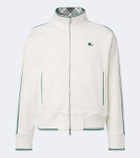 Burberry EKD jersey zip-up sweatshirt