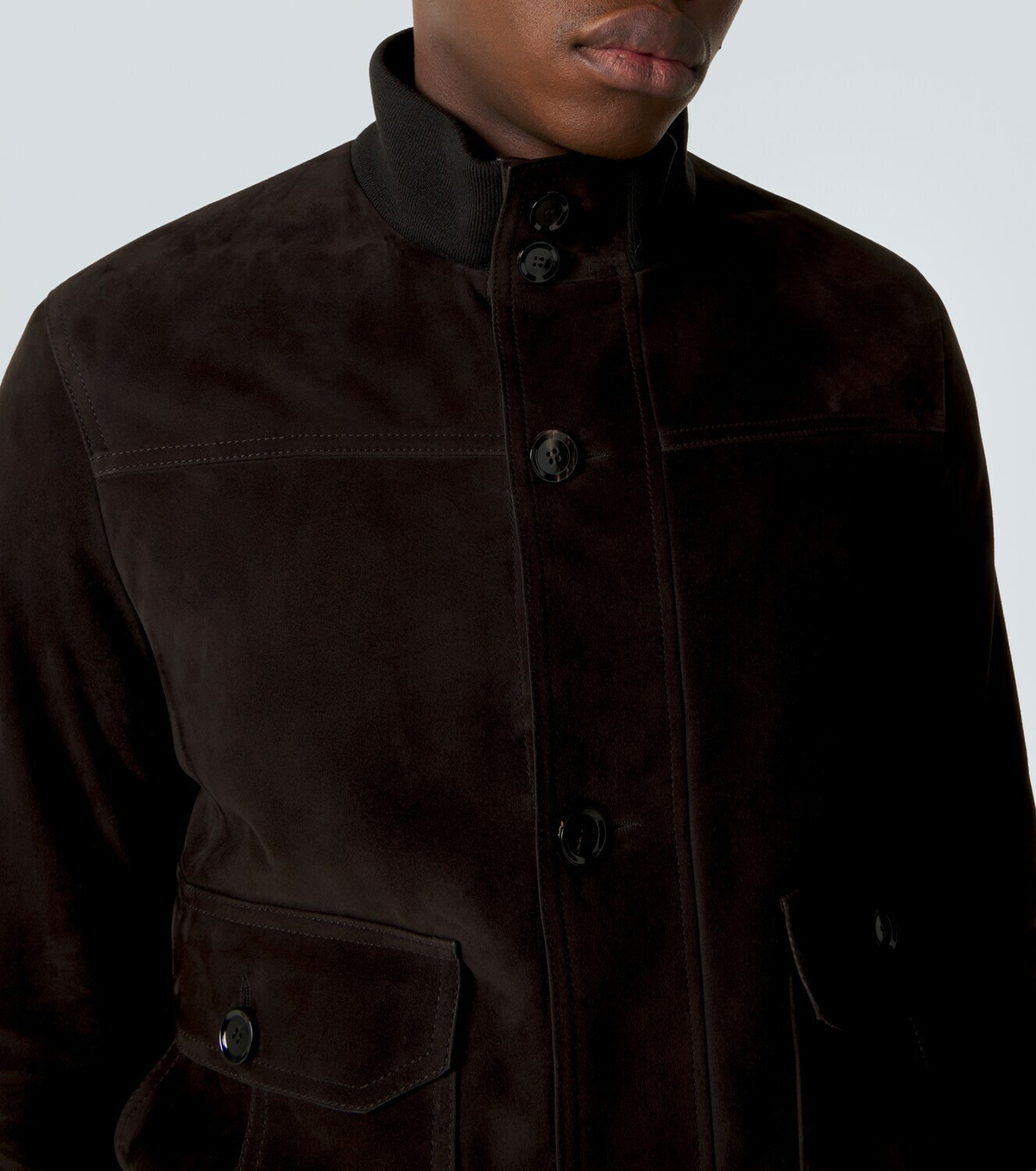 Brioni Suede bomber jacket