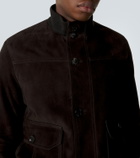 Brioni Suede bomber jacket
