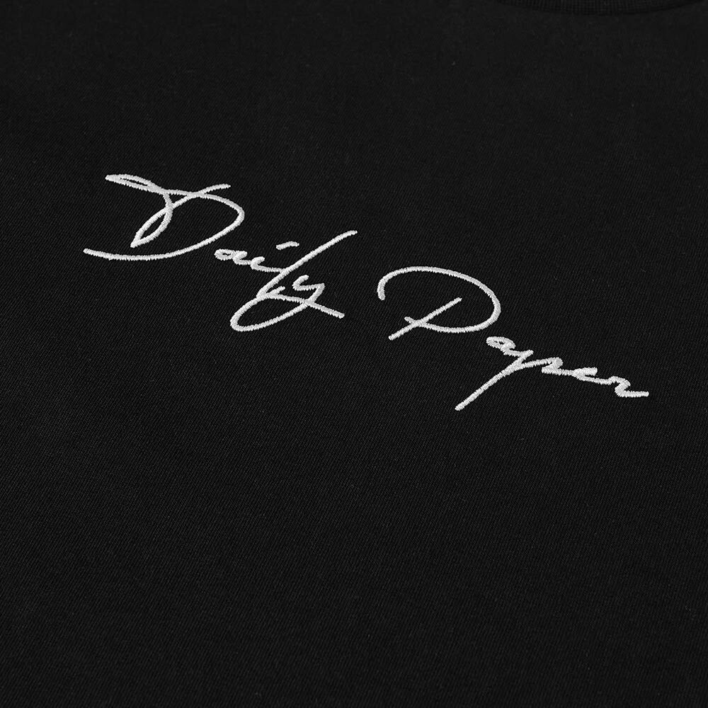 Daily Paper Men's Script Logo T-Shirt in Black Daily Paper