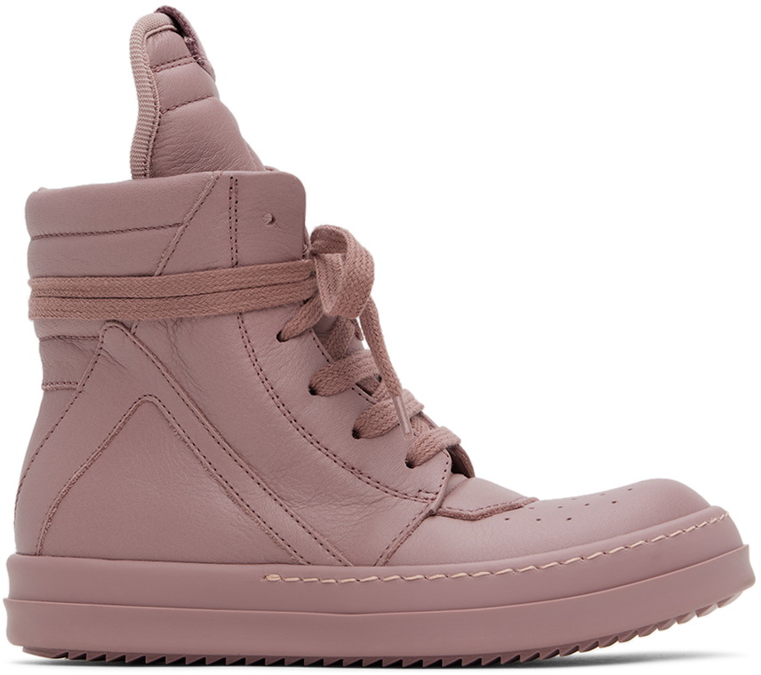 Rick Owens Kids Pink Geobaskets Sneakers Rick Owens