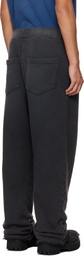 424 Black Big Daddy Sweatpants
