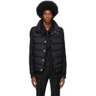 Burberry Black Monogram Puffer Down Midland Vest