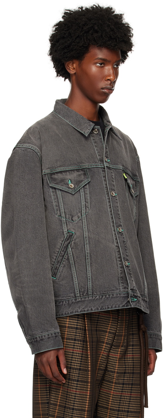 doublet Black Care Denim Jacket